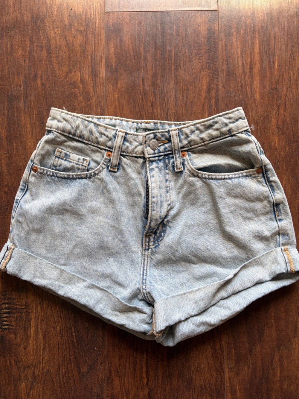 wild fable Light Blue High-Rise Denim Shorts